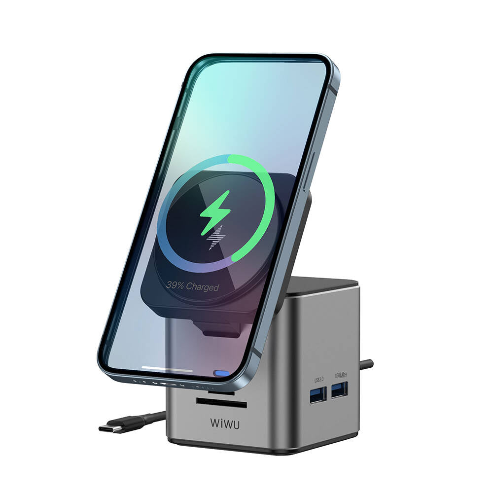 9in1 Magsafe PD Şarj Standı 100W Hub USB 3.0 SD/TF HDMI RJ45