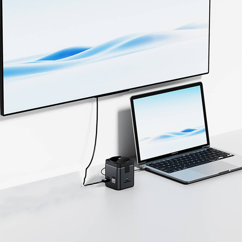 9in1 Magsafe PD Şarj Standı 100W Hub USB 3.0 SD/TF HDMI RJ45