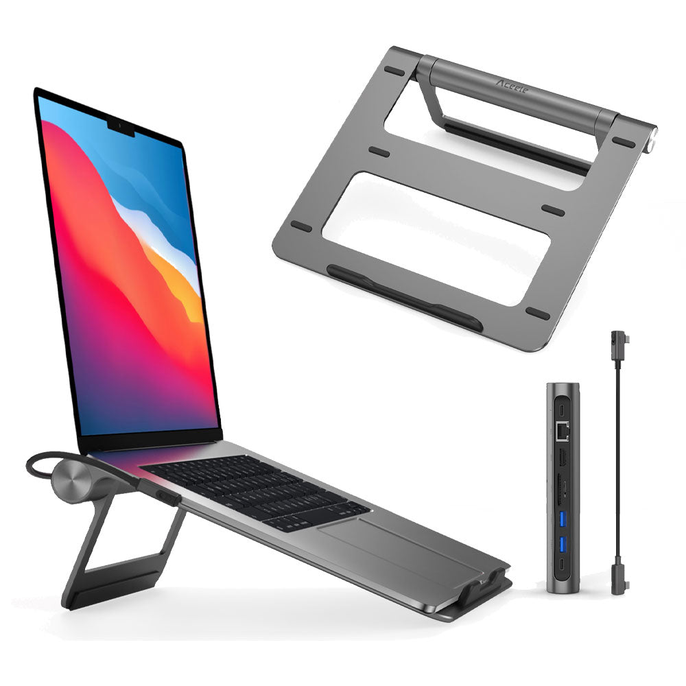A821CH 8in1 Hub Bağlantı İstasyonlu Notebook Standı