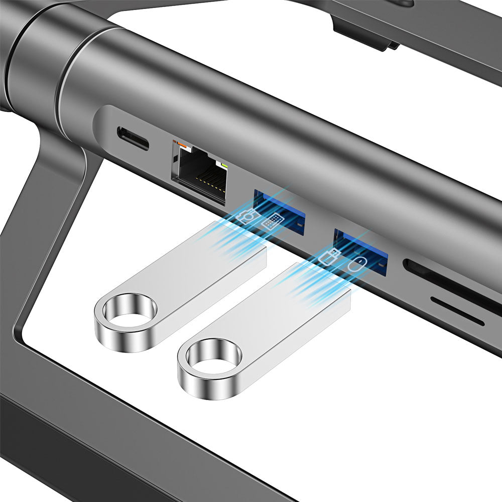 A821CH 8in1 Hub Bağlantı İstasyonlu Notebook Standı