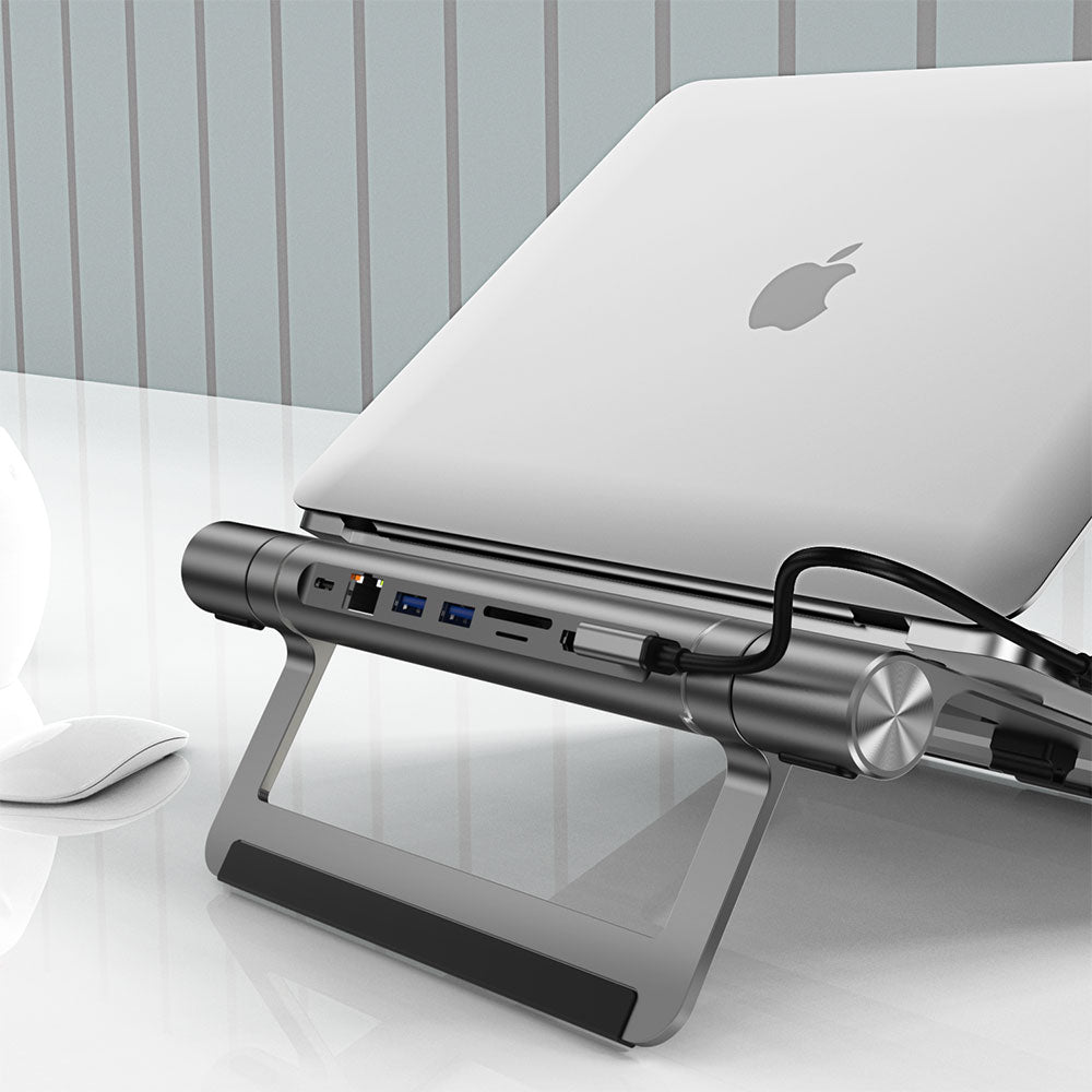 A821CH 8in1 Hub Bağlantı İstasyonlu Notebook Standı