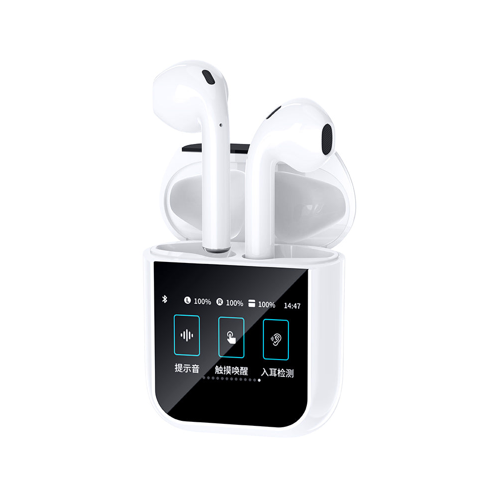 Airbuds T24 Dokunmatik LCD Ekranlı TWS Bluetooth Kulaklık v5.4
