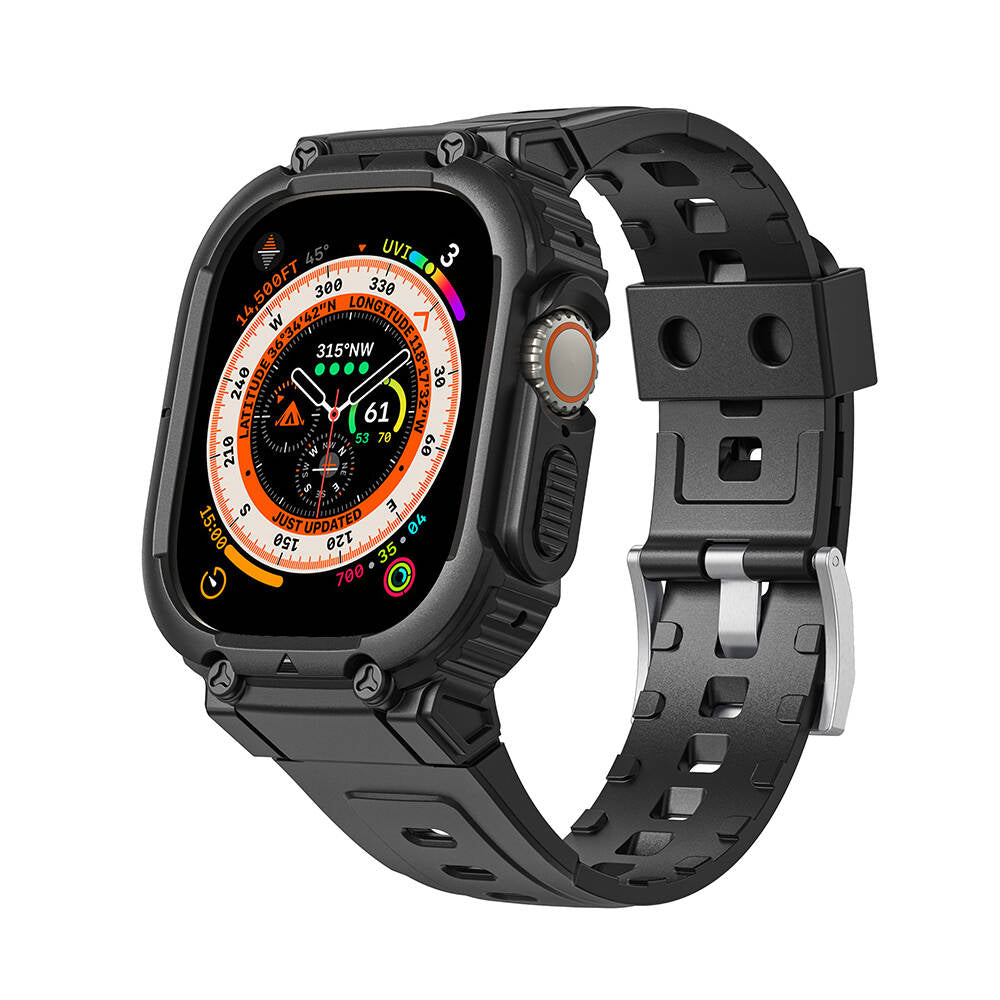 Armor Serisi 2‑in‑1 Apple Watch Ultra Koruyucu Silikon Kordon