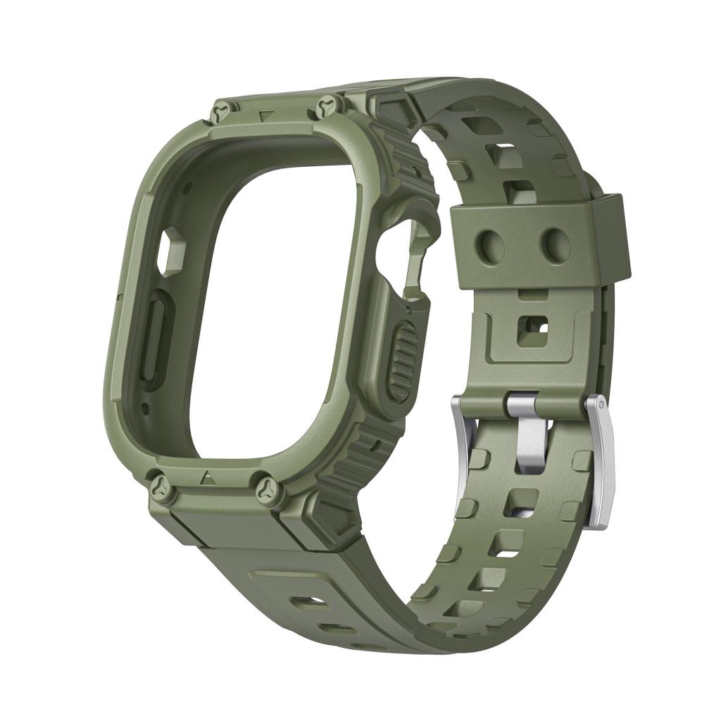 Armor Serisi 2‑in‑1 Apple Watch Ultra Koruyucu Silikon Kordon