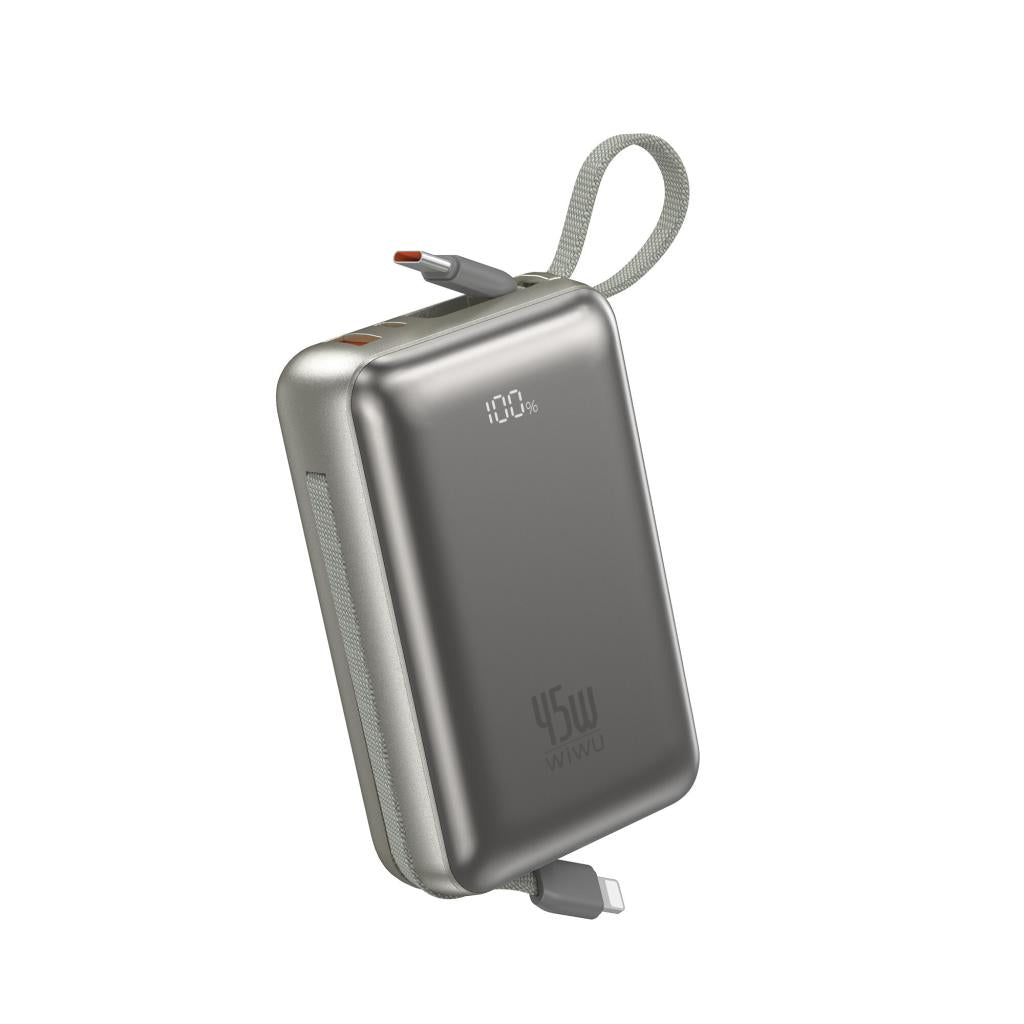 AS-182 Galaxy Pro Max Serisi 20000mAh 45W PD Dahili Kablolu Powerbank