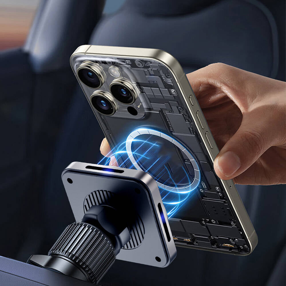 CH-318 Magneto Serisi M-safe Şarj Özellikli Havalandırma Tasarım Araç Telefon Tutucu