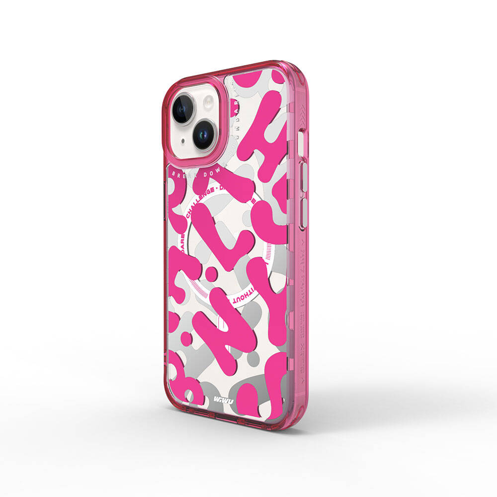 Fluorescent G Serisi Magsafe uyumlu Boya Desenli iPhone 15 Kılıf