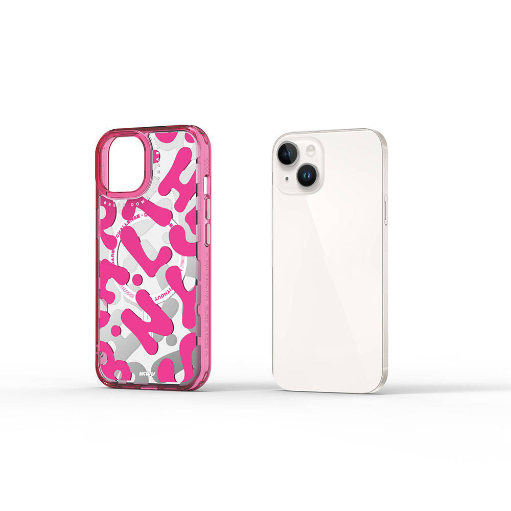 Fluorescent G Serisi Magsafe uyumlu Boya Desenli iPhone 15 Kılıf