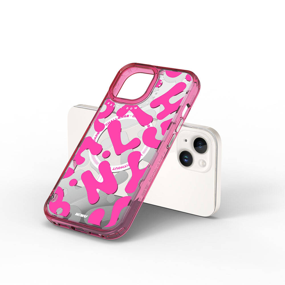 Fluorescent G Serisi Magsafe uyumlu Boya Desenli iPhone 15 Kılıf