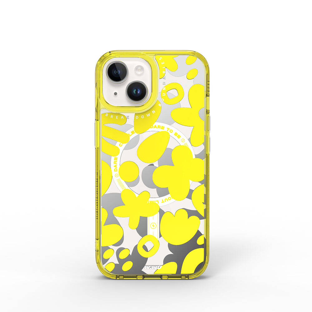 Fluorescent G Serisi Magsafe uyumlu Boya Desenli iPhone 15 Kılıf