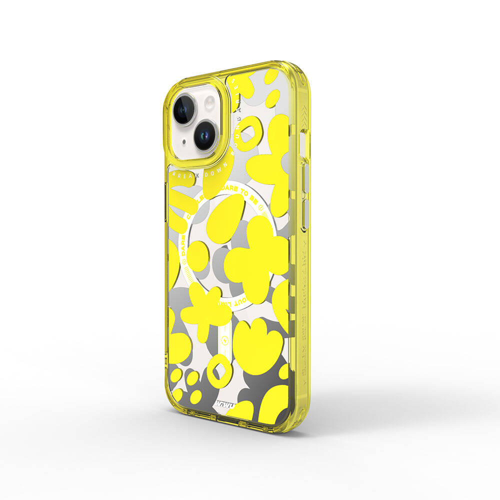 Fluorescent G Serisi Magsafe uyumlu Boya Desenli iPhone 15 Kılıf