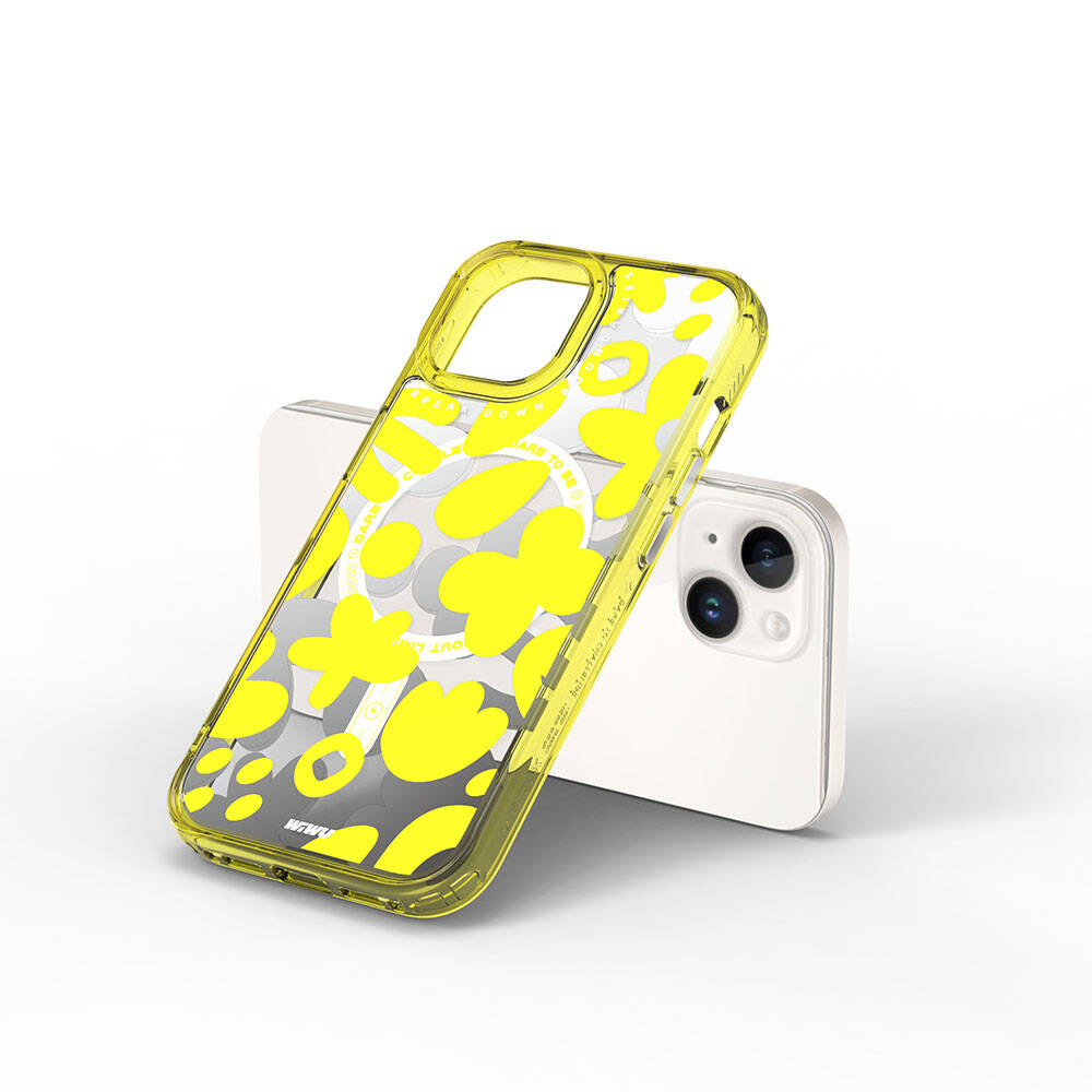 Fluorescent G Serisi Magsafe uyumlu Boya Desenli iPhone 15 Kılıf