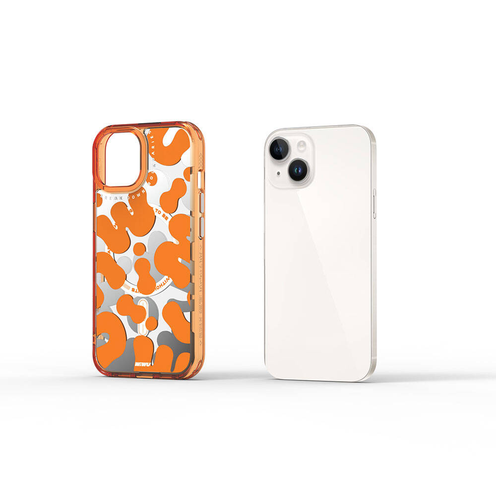 Fluorescent G Serisi Magsafe uyumlu Boya Desenli iPhone 15 Kılıf