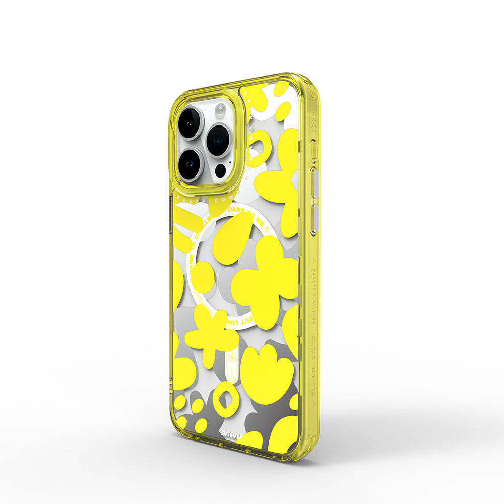 Fluorescent G Serisi Magsafe uyumlu Boya Desenli iPhone 15 Pro Kılıf