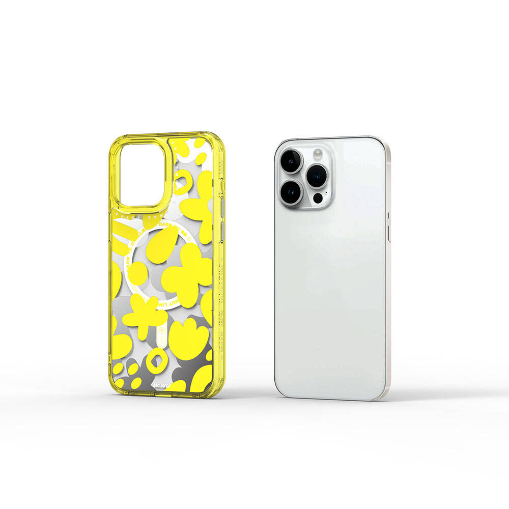 Fluorescent G Serisi Magsafe uyumlu Boya Desenli iPhone 15 Pro Kılıf