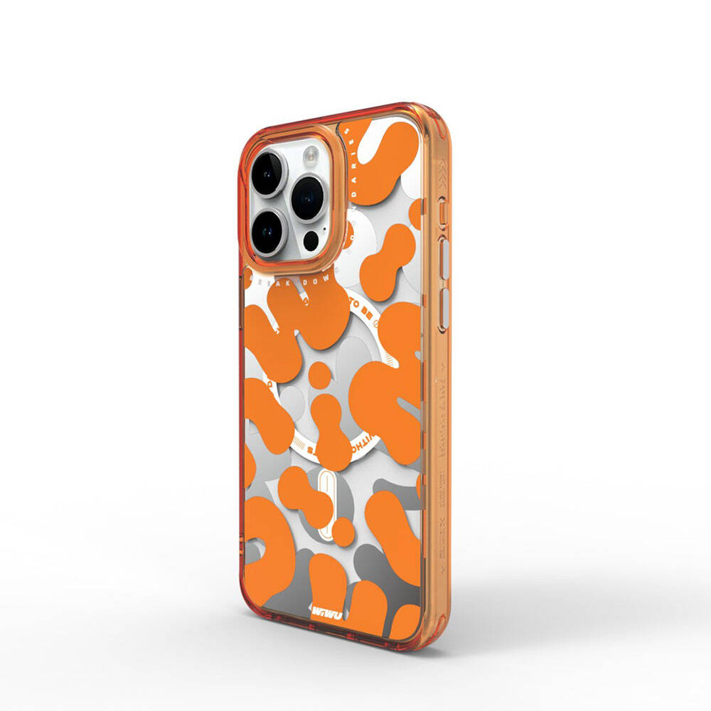 Fluorescent G Serisi Magsafe uyumlu Boya Desenli iPhone 15 Pro Kılıf