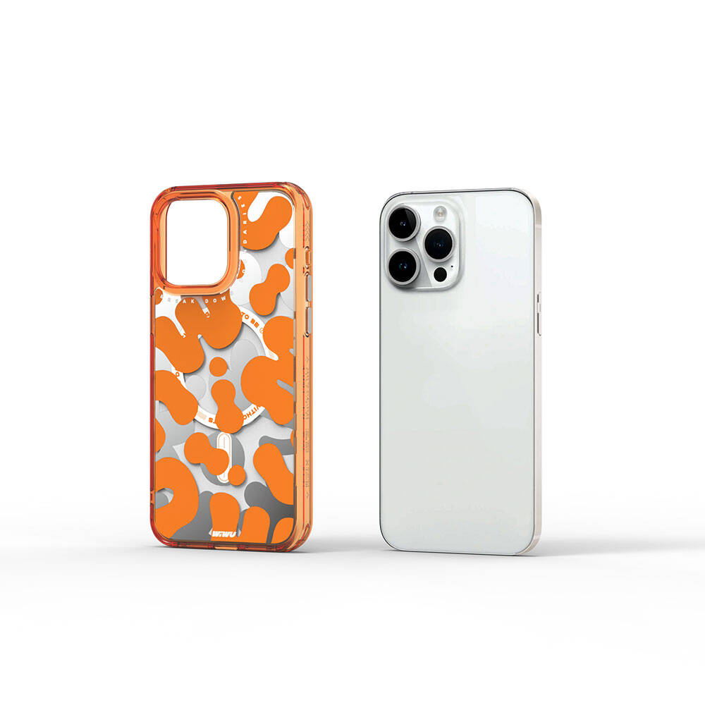 Fluorescent G Serisi Magsafe uyumlu Boya Desenli iPhone 15 Pro Kılıf