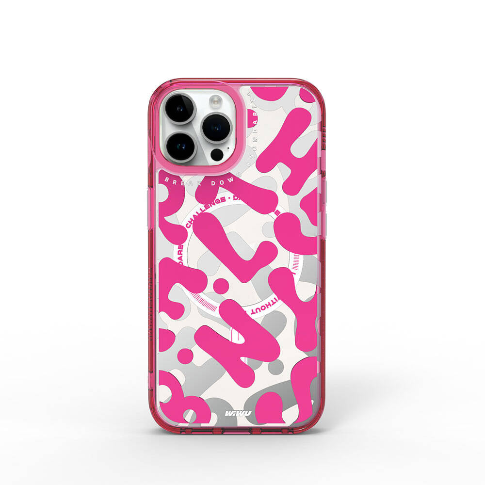 Fluorescent G Serisi Magsafe uyumlu Boya Desenli iPhone 15 Pro Kılıf