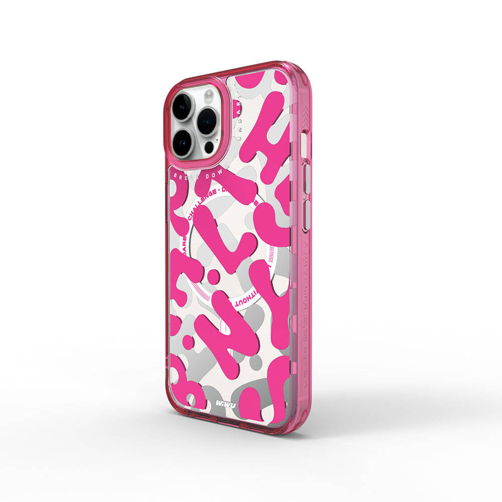 Fluorescent G Serisi Magsafe uyumlu Boya Desenli iPhone 15 Pro Kılıf