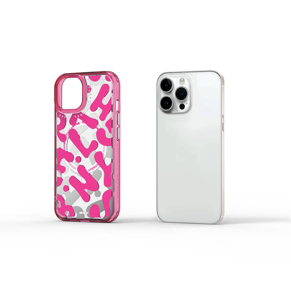 Fluorescent G Serisi Magsafe uyumlu Boya Desenli iPhone 15 Pro Kılıf