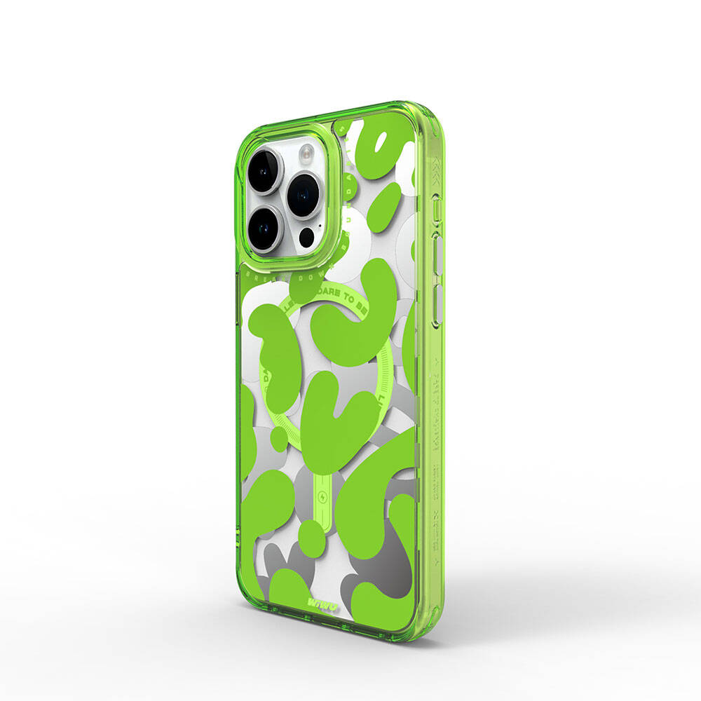 Fluorescent G Serisi Magsafe uyumlu Boya Desenli iPhone 15 Pro Max Kılıf