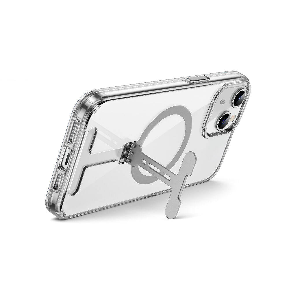 FYY-014 Magsafe Uyumlu Standlı Şeffaf iPhone 15 Kılıf