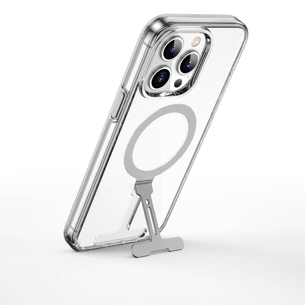 FYY-014 Magsafe Uyumlu Standlı Şeffaf iPhone 15 Pro Kılıf