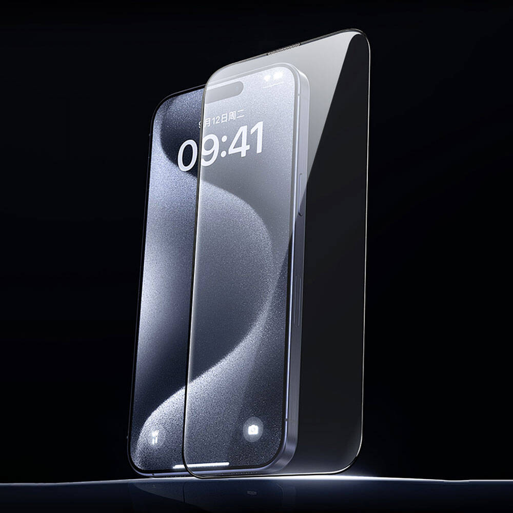 GT-008 Polimer Oleofobik iPhone 15 Pro Ekran Koruyucu 10'lu