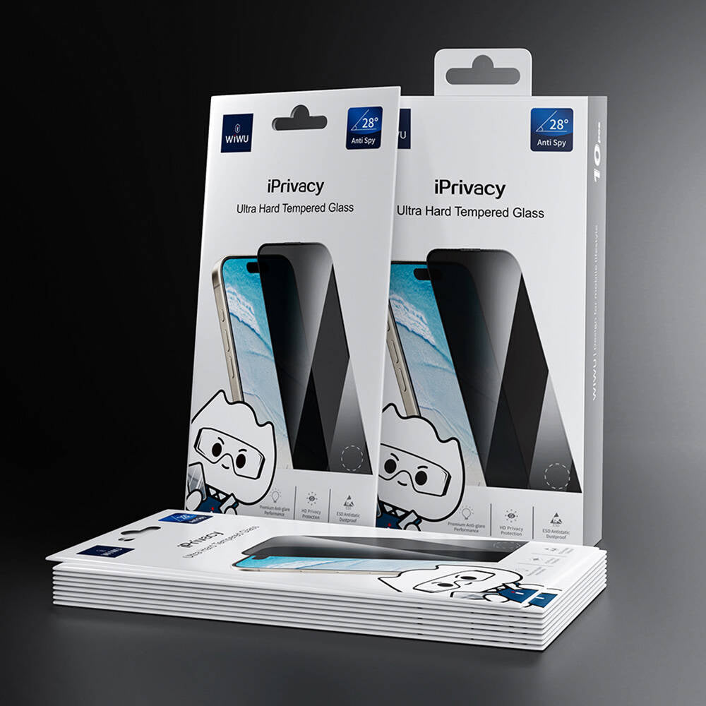 GT-015 iPrivacy iPhone 16 Ekran Koruyucu 10'lu Paket