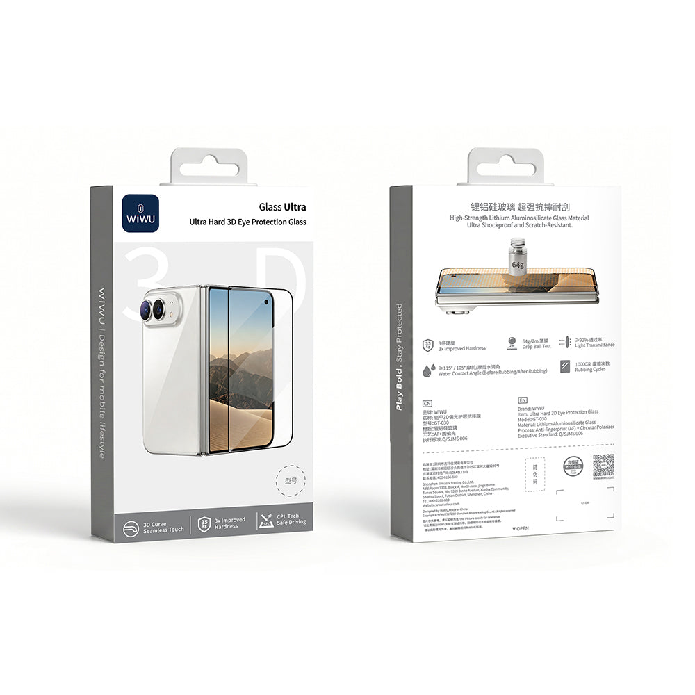 GT-030 iPhone Duo 3D Çizilmeye Dayanıklı Temperli Cam Ekran Koruyucu