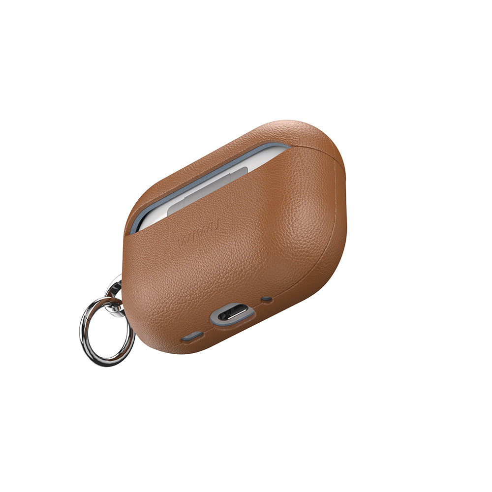 HC-201 Parmak İzi Bırakmayan Deri AirPods Pro 3 Kılıf