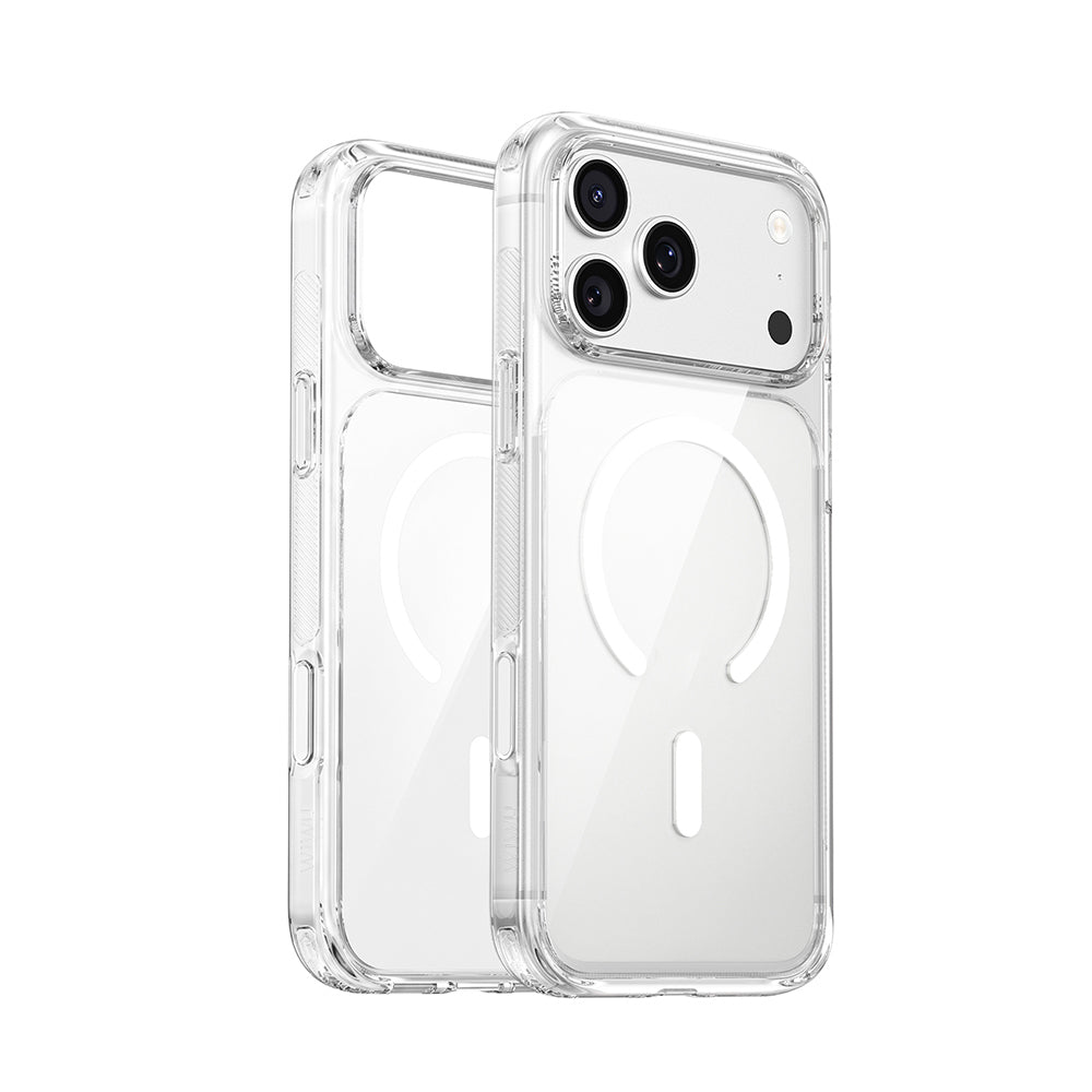 iPhone 17 Pro Max Kılıf CS-202 Crystal Shield Pro M-safe Şarj Özellikli Sararmayan Şeffaf Kapak