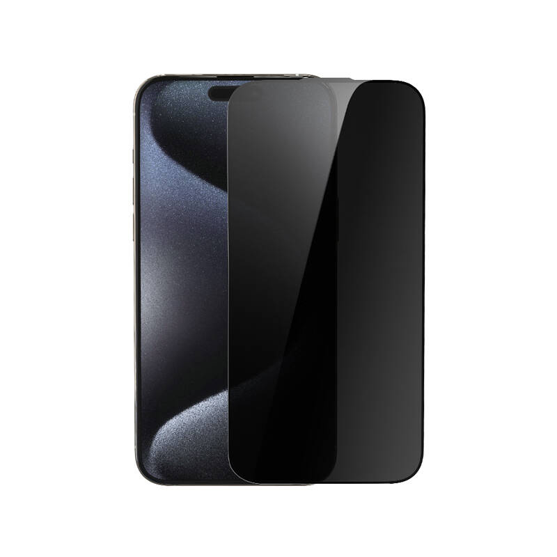 iPrivacy 360° iPhone 15 Plus Kolay Uygulamalı Temperli Ekran Koruyucu
