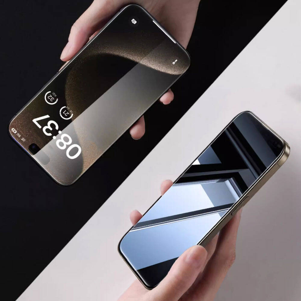 iPrivacy HD Anti-Peep iPhone 15 Pro Ekran Koruyucu
