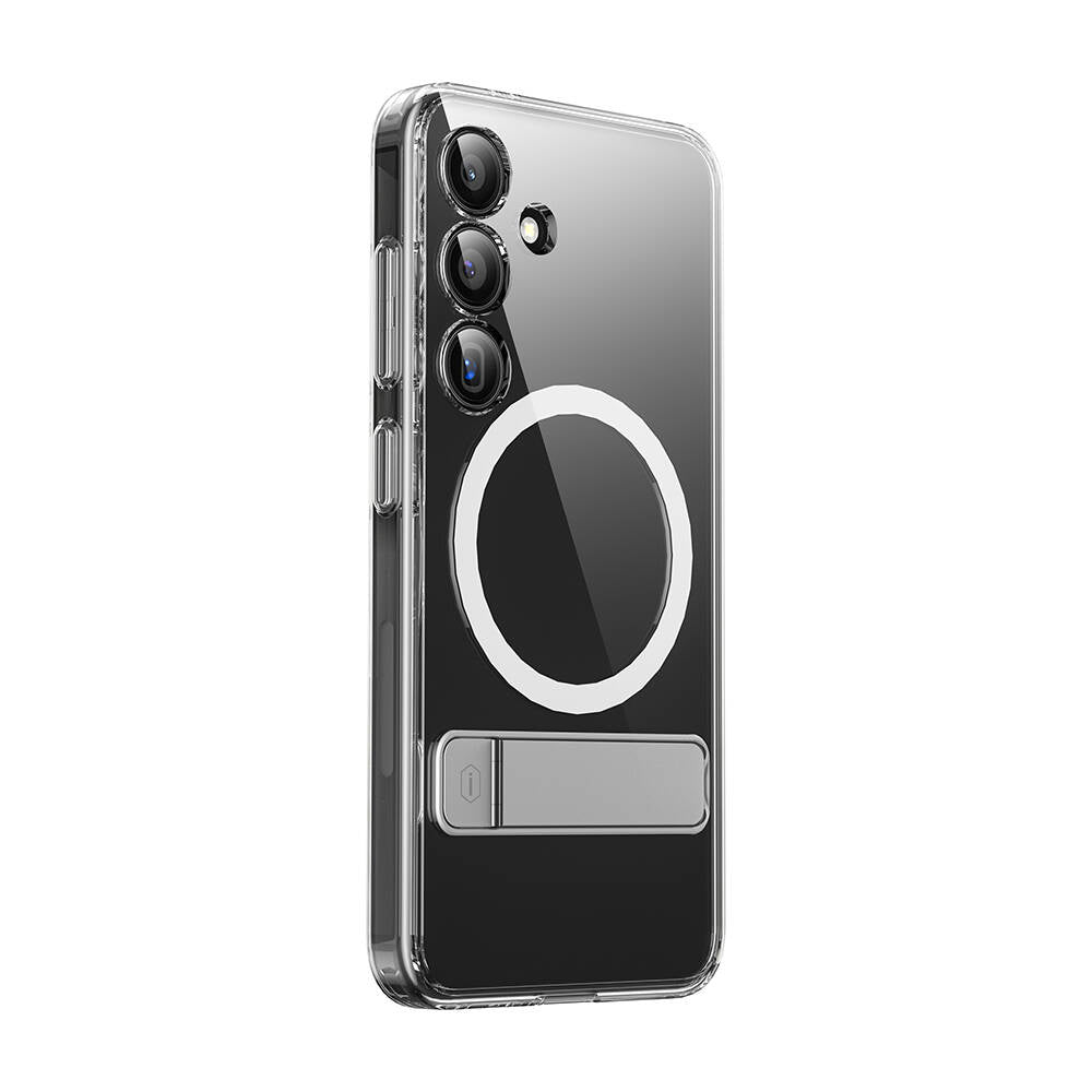 KCC-025 Aurora Galaxy S24 Plus Magsafe Uyumlu Kamera Korumalı Standlı Kılıf