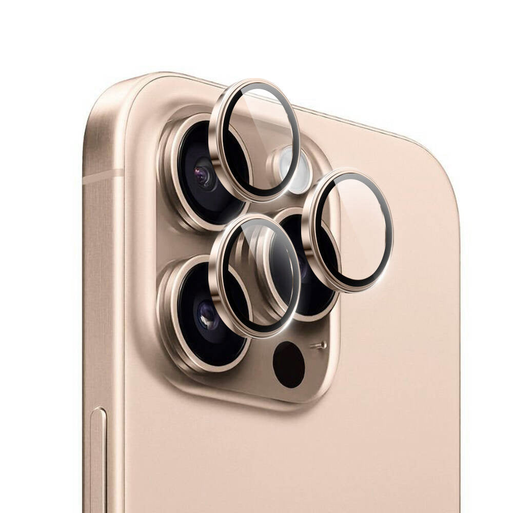 LG-003 Safir iPhone 16 Pro Max Kamera Lens Koruyucu