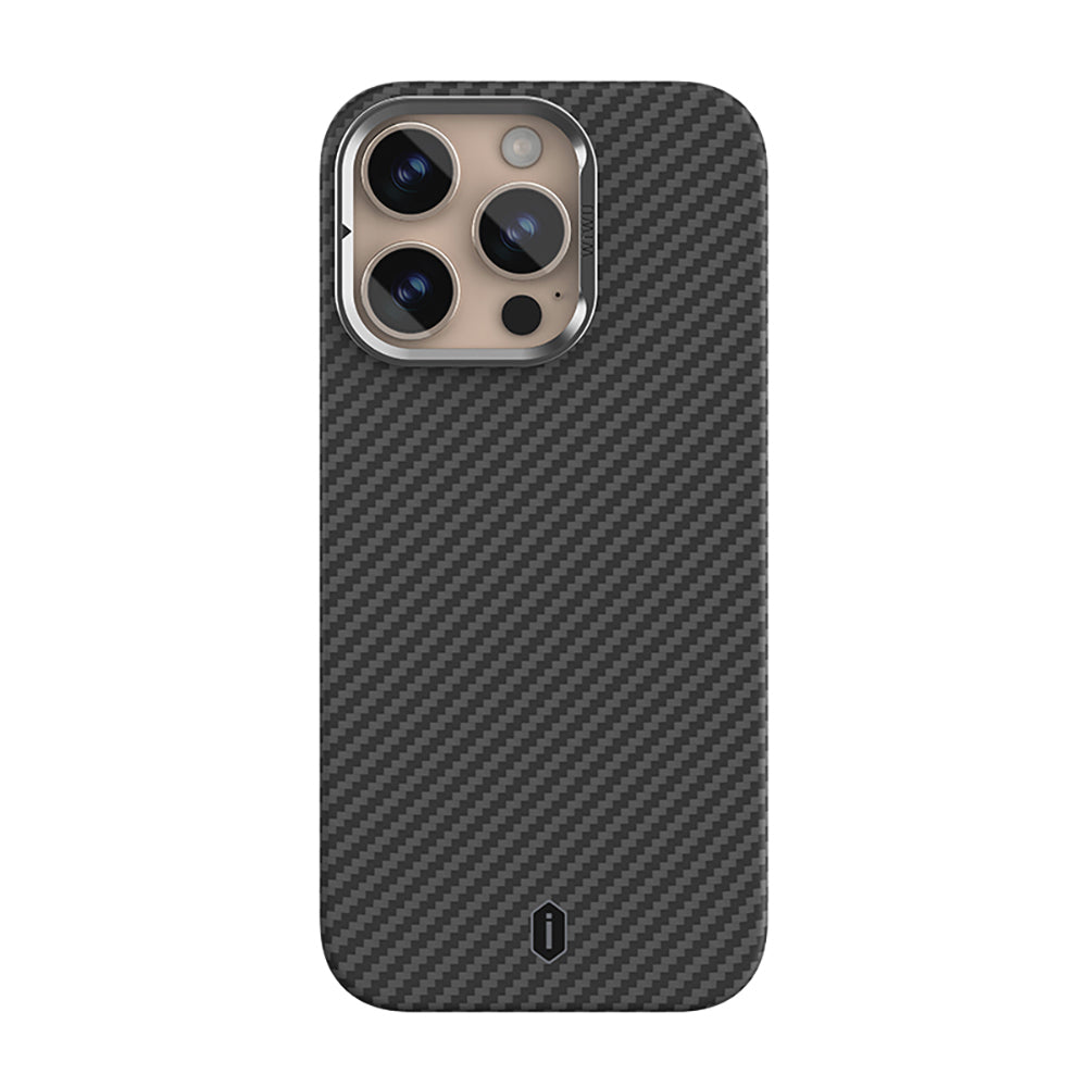 Magsafe Uyumlu Kamera Standlı Aramid Kevlar iPhone 16 Pro Max Kılıf