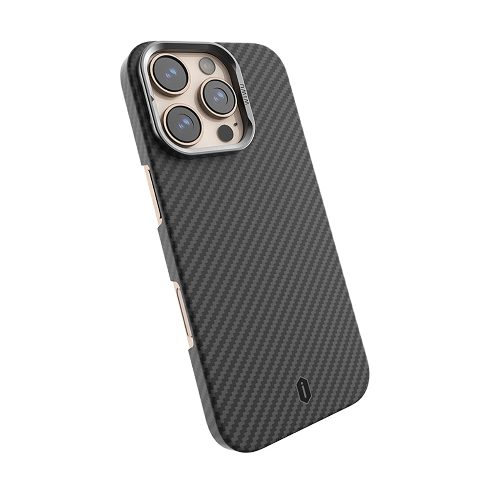 Magsafe Uyumlu Kamera Standlı Aramid Kevlar iPhone 16 Pro Max Kılıf