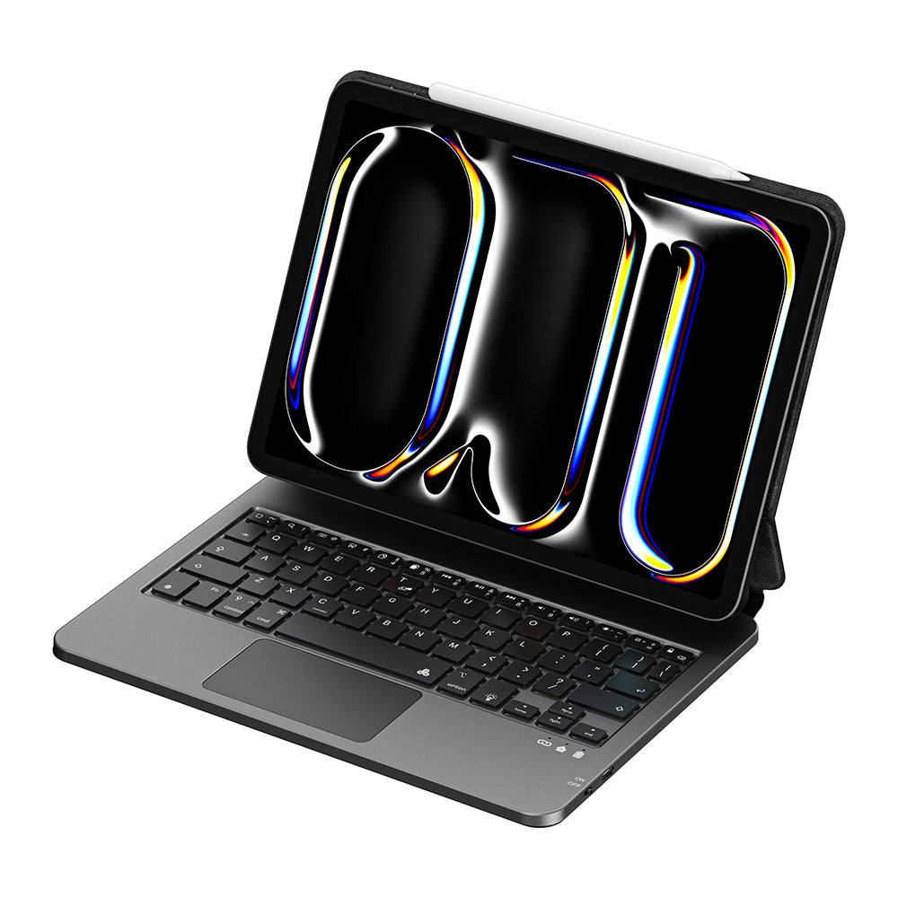 MK-003 Klavyeli Standlı iPad Kılıfı – Kalem Bölmeli