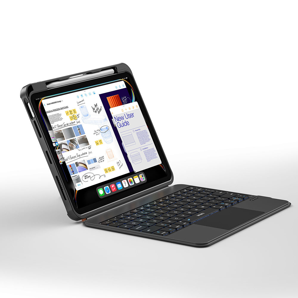 MK-007 Combo Pro Kalem Bölmeli iPad Pro 13 Kılıf