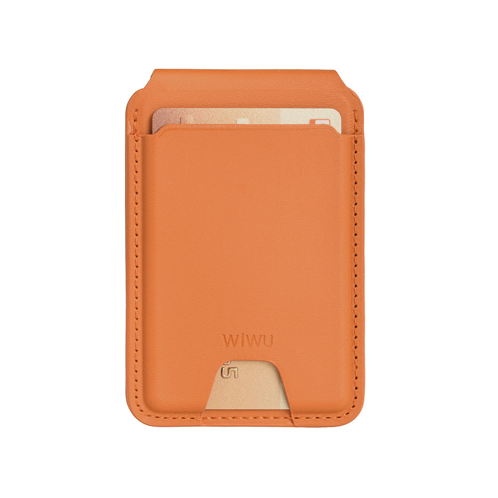 MW-005 Magsafe Uyumlu Standlı Deri Kartlık FindMy Özellikli