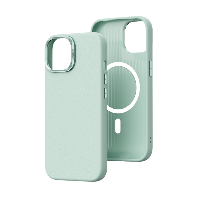 SP-019 iPhone 15 Plus Magsafe Uyumlu Vegan Deri Kılıf