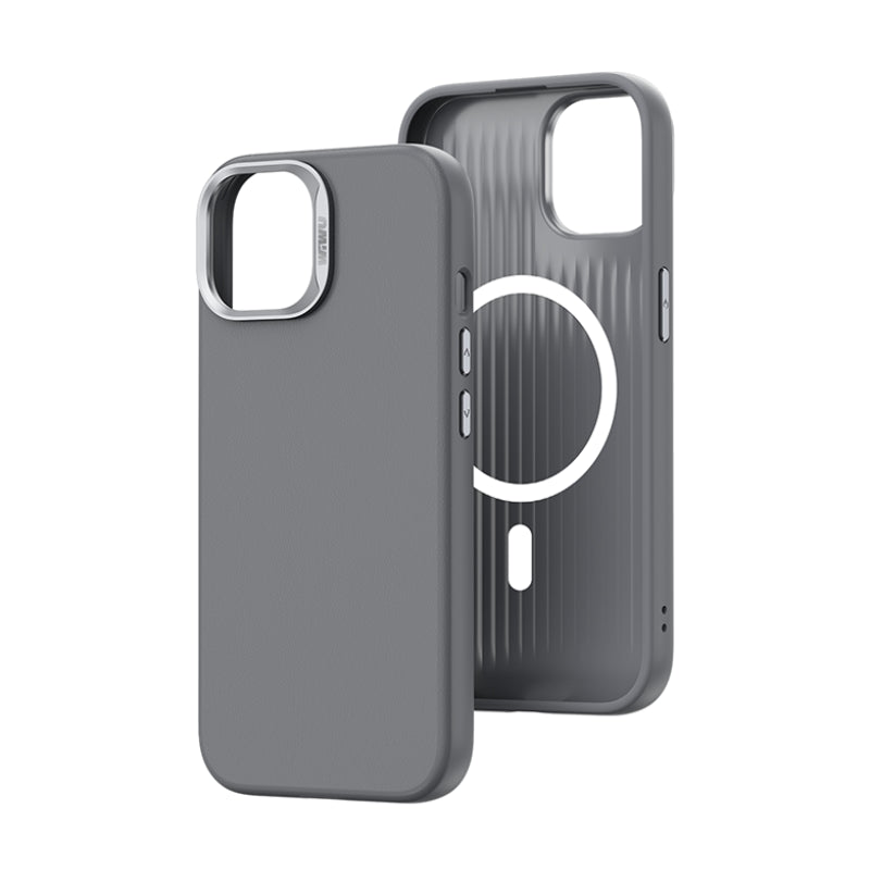 SP-019 iPhone 15 Pro Magsafe Uyumlu Vegan Deri Kılıf