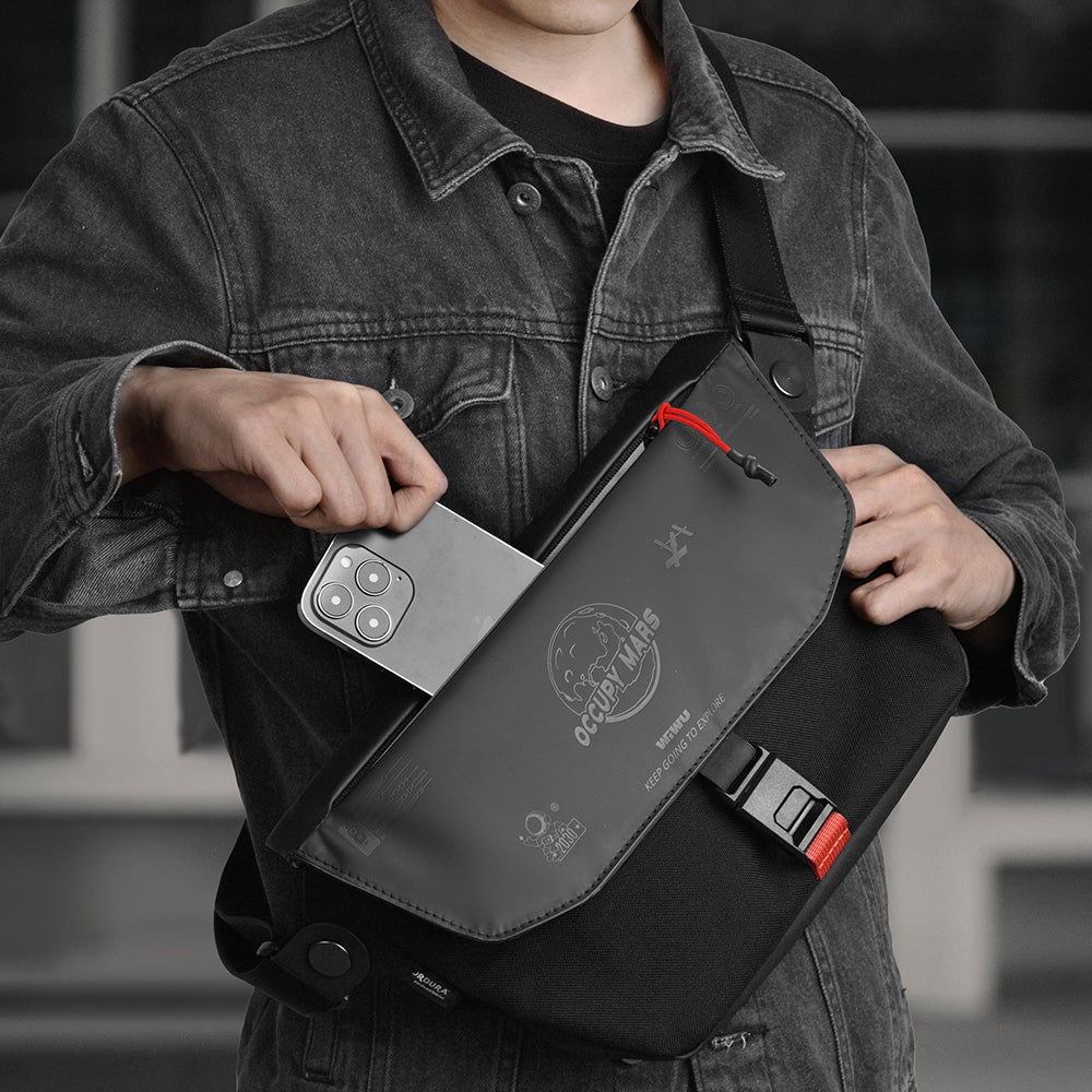 Space Exploration Cordura 1000D Naylon Çapraz Vücut Çantası
