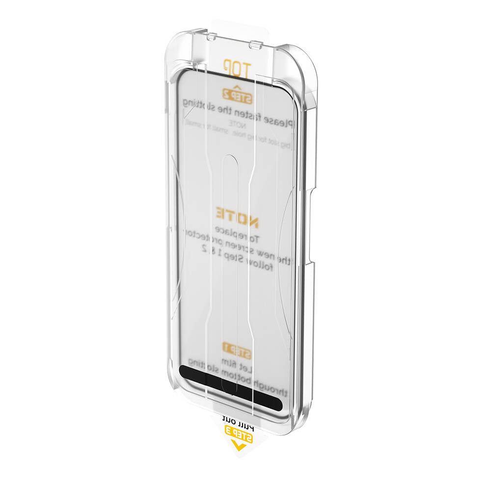 SQ-008 Kolay Uygulama Aparatlı Oleofobik Darbeye Dayanıklı iPhone 14 Plus Ekran Koruyucu