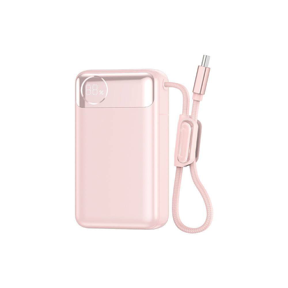 T132 Power Plus Serisi 12000mAh 65W PD Dahili Kablolu Powerbank