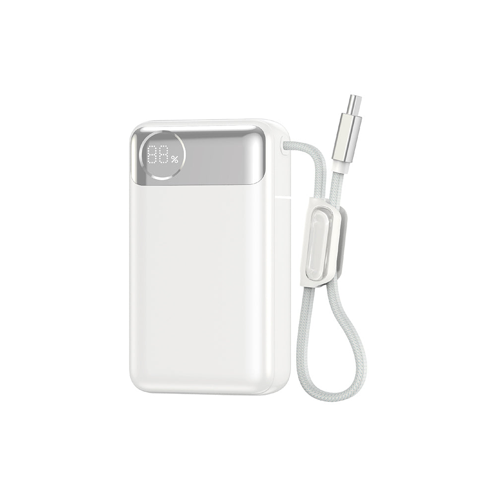 T132 Power Plus Serisi 12000mAh 65W PD Dahili Kablolu Powerbank