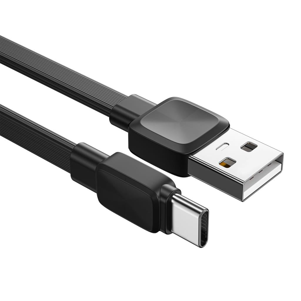 Wi-C003 Yassı Tasarım Type-C USB Şarj Kablosu 1M