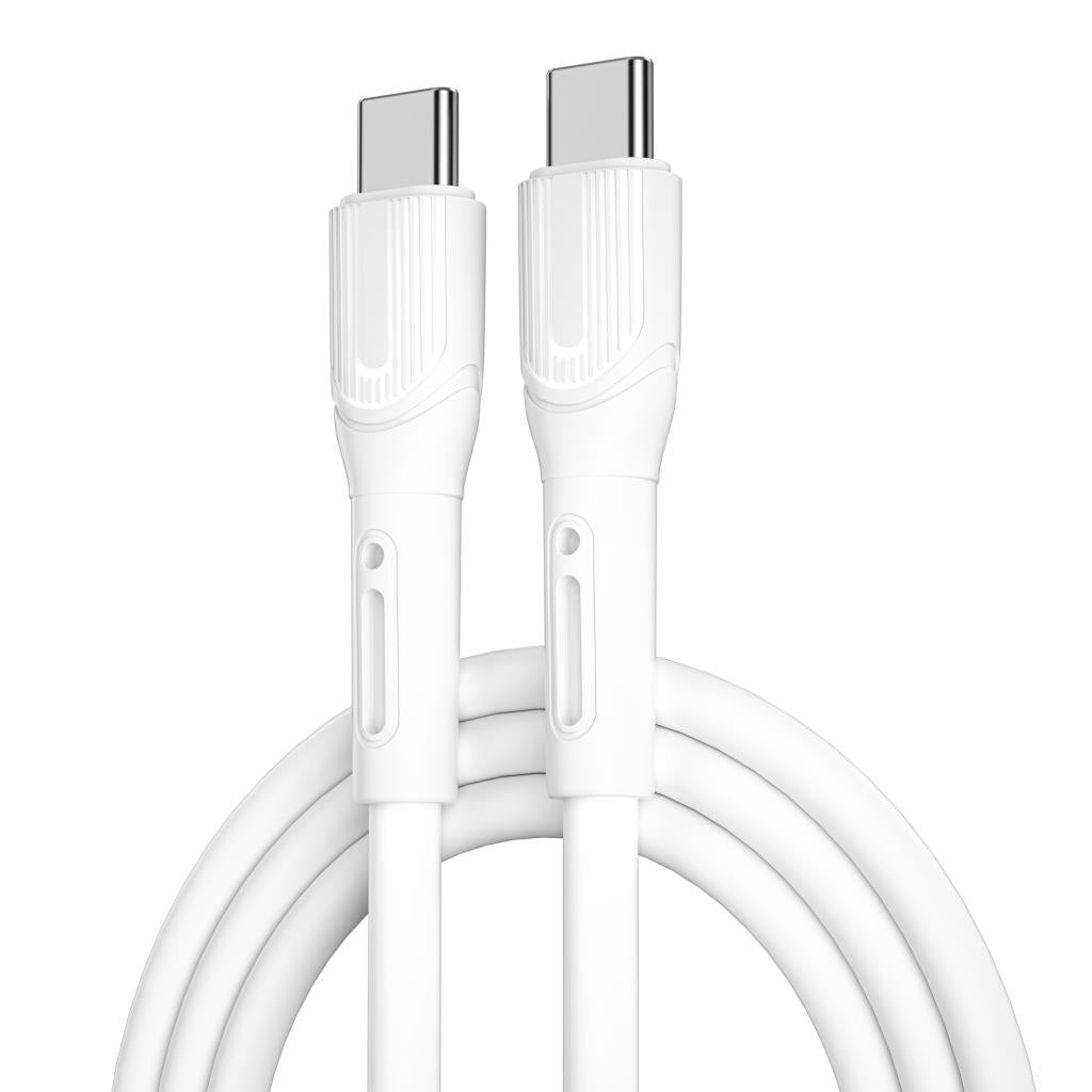 Wi-C005 100W Type-C to Type-C Kablo Ucu Korumalı PD Şarj Kablosu 1M