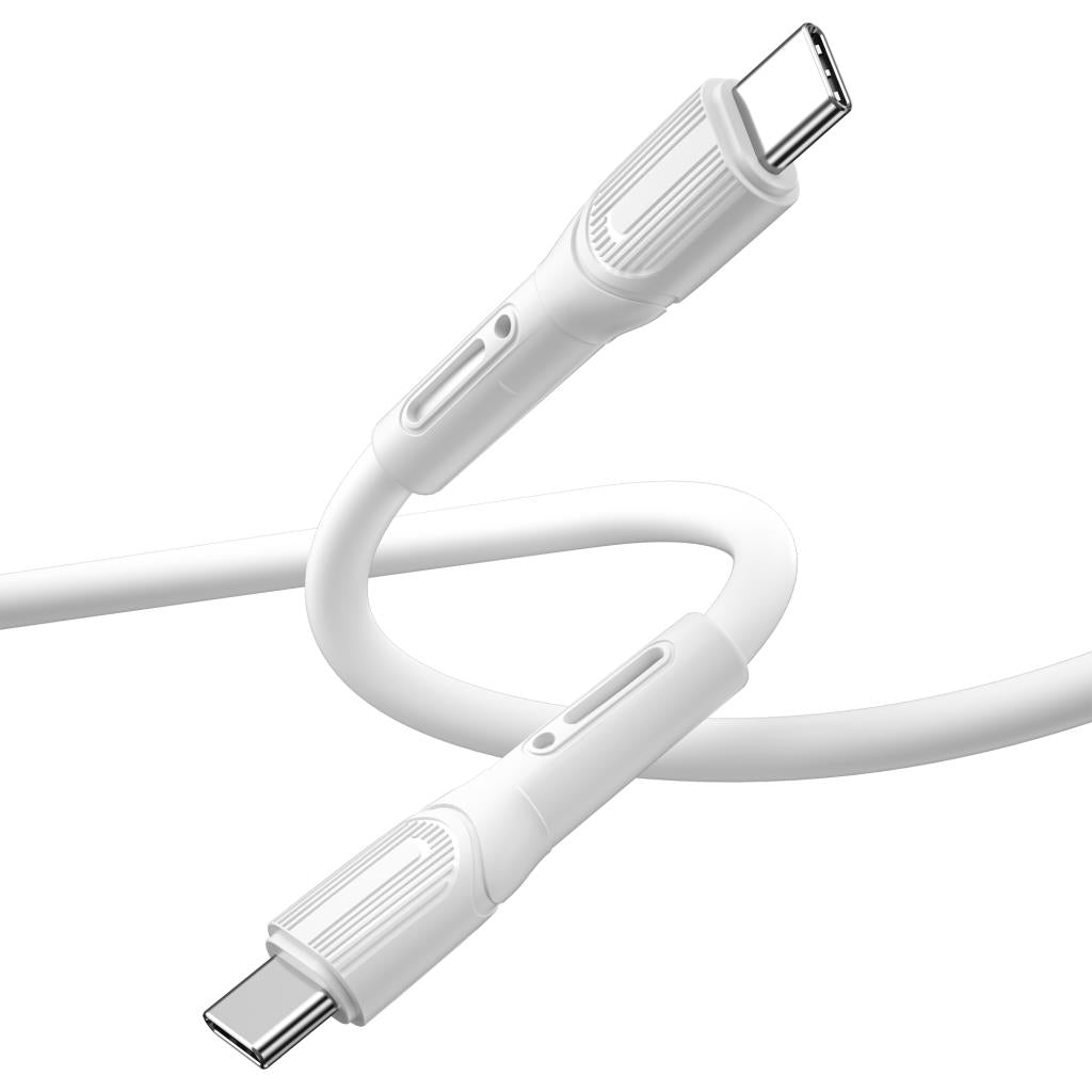 Wi-C005 100W Type-C to Type-C Kablo Ucu Korumalı PD Şarj Kablosu 1M